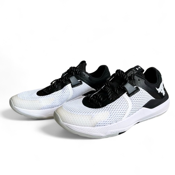 Under Armour Project Rock BSR 2 Training Crossfit Shoes White Black Mens US 11.5 - Picture 2 of 13